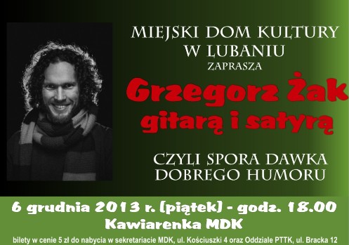 Gitarą i Satyrą - Grzegorz Żak w MDK